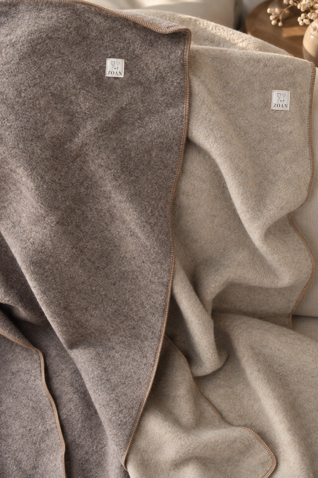 Kocyk z wełny merino Polar 75x100 cm – 100% wełna merino, 300 GSM